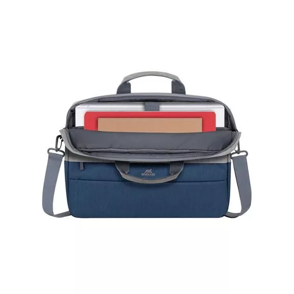 Notebook táska, 15,6", RIVACASE "Prater 7532", szürke-kék