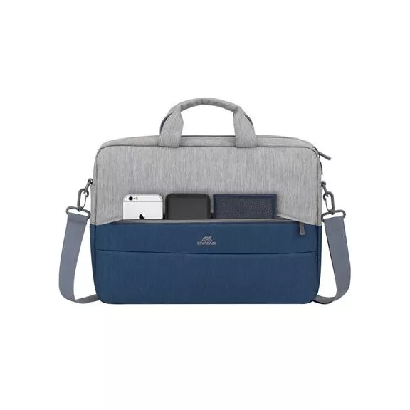 Notebook táska, 15,6", RIVACASE "Prater 7532", szürke-kék