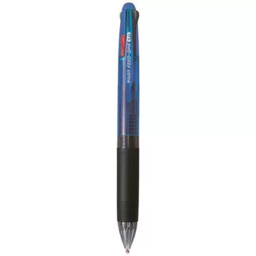   Golyóstoll, 0,25 mm, nyomógombos, négyszínű, PILOT "Feed GP4", kék test