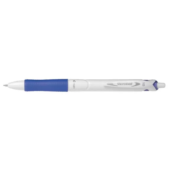 Golyóstoll, 0,32 mm, nyomógombos, PILOT "Acroball Pure White", kék