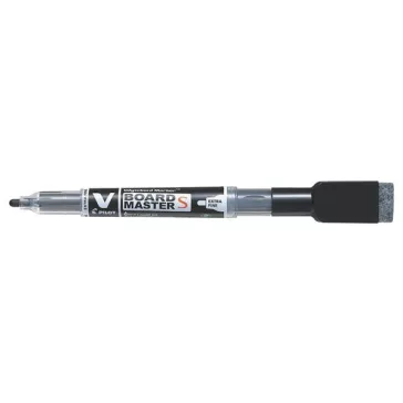   Táblamarker, törlőkupakkal, 1,3 mm, EF, kúpos, PILOT "V-Board Master S", fekete