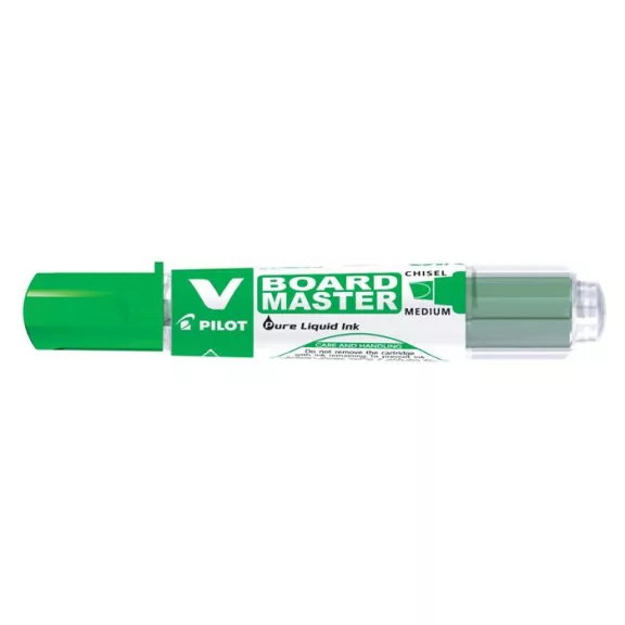 Táblamarker, 2,2-5,2 mm, vágott, PILOT "V-Board Master", zöld