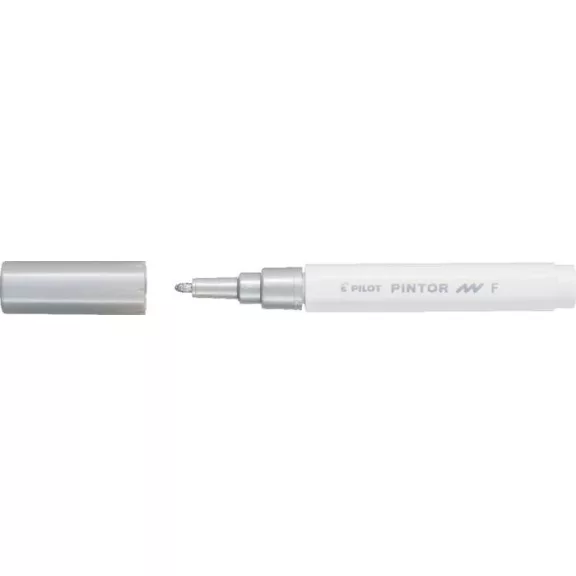 Dekormarker, 1 mm, PILOT "Pintor F", ezüst