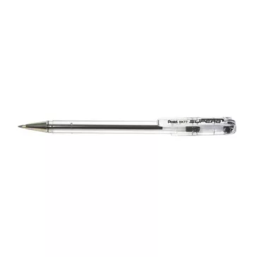   Golyóstoll, 0,35 mm, kupakos, PENTEL "Superb BK77", fekete