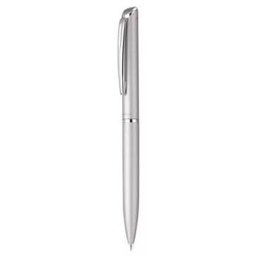   Zseléstoll, 0,35 mm, rotációs, ezüst tolltest, PENTEL "EnerGel BL-2007" fekete, ajándék kék betéttel