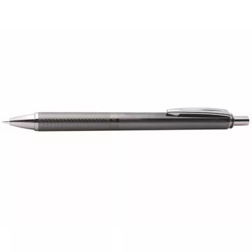   Zseléstoll, 0,35 mm, nyomógombos, antracit tolltest, PENTEL "EnerGel BL-407" fekete, ajándék kék tollbetéttel