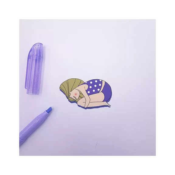 Szövegkiemelő, 1-3,3 mm, törölhető, PILOT "Frixion Light Soft", pasztell-lila