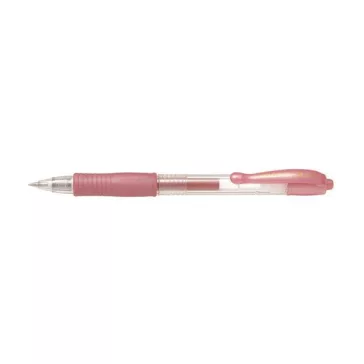   Zseléstoll, 0,32 mm, nyomógombos, PILOT "G-2 Metallic", rózsaszín