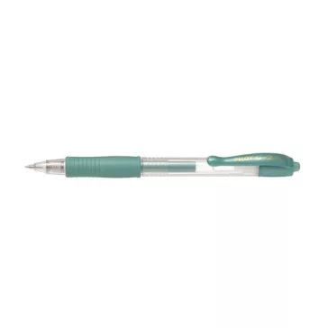   Zseléstoll, 0,32 mm, nyomógombos, PILOT "G-2 Metallic", zöld