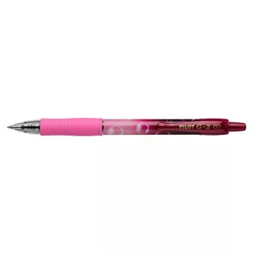   Zseléstoll, 0,32 mm, nyomógombos, PILOT "G-2 Pink Bubble", kék