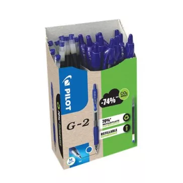   Zseléstoll, 0,32 mm, nyomógombos, PILOT "G-2, Bonus Pack", kék + betét