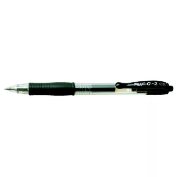   Zseléstoll, 0,25 mm, nyomógombos, PILOT "G-2", fekete
