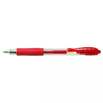   Zseléstoll, 0,25 mm, nyomógombos, PILOT "G-2", piros