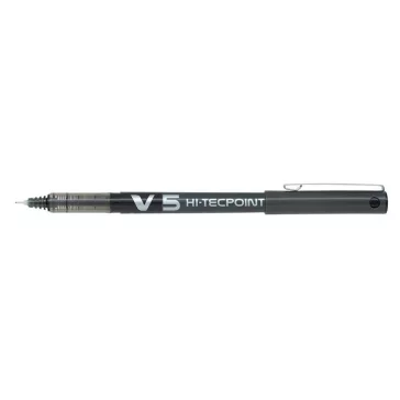   Rollertoll, 0,3 mm, tűhegyű, kupakos, PILOT "Hi-Tecpoint V5", fekete
