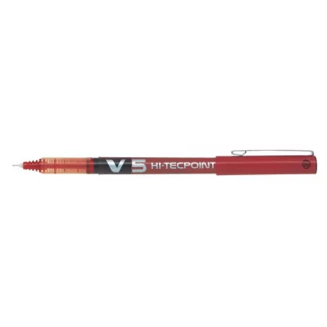   Rollertoll, 0,3 mm, tűhegyű, kupakos, PILOT "Hi-Tecpoint V5", piros