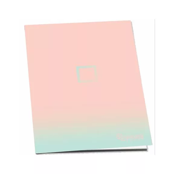 Füzet, tűzött, A4, kockás, 52 lap, PULSE "Pastel Colours"