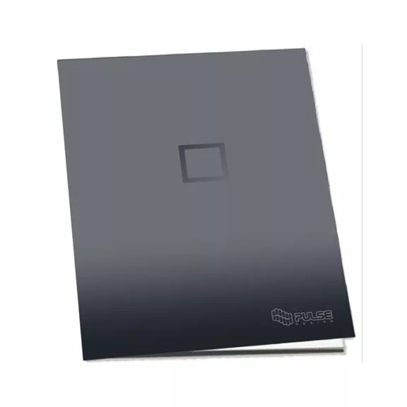 Füzet, tűzött, A4, kockás, 52 lap, PULSE "Dark Colours"