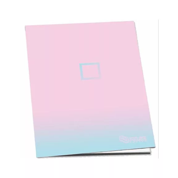 Füzet, tűzött, A5, kockás, 52 lap, PULSE "Pastel Colours"