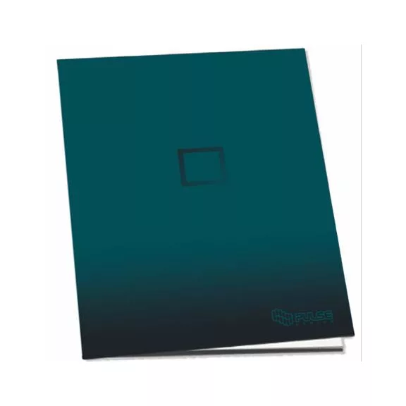 Füzet, tűzött, A5, kockás, 52 lap, PULSE "Dark Colours"