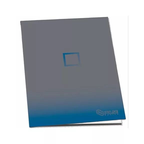 Füzet, tűzött, A5, kockás, 52 lap, PULSE "Dark Colours"