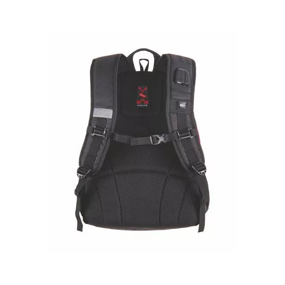 Hátizsák, 2in1, notebook tartóval és audió csatlakozóval, PULSE "Teens", pink-fekete