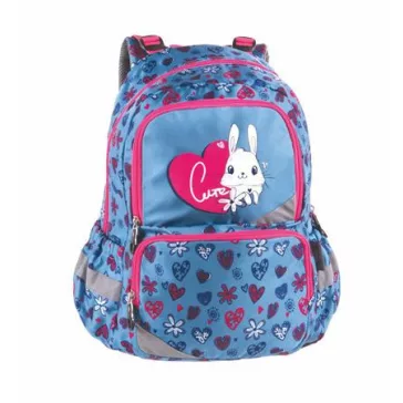   Hátizsák, anatómiai, PULSE "Anatomic Little Rabbit", kék-rózsaszín