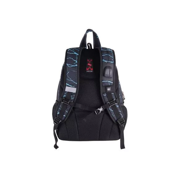 Hátizsák, 2in1, notebook tartóval és audió csatlakozóval, PULSE "Teens Blue Lava"