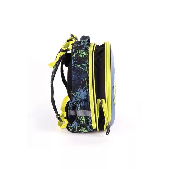 Hátizsák, anatómiai, PULSE "Anatomic Cube T-Rex", fekete-zöld