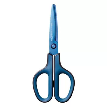   Olló, általános, 17,5 cm, PLUS "Fitcut Curve Premium", diplomatakék