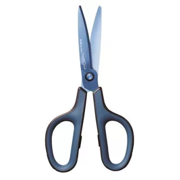   Olló, általános, 17,5 cm, PLUS "Fitcut Curve Premium", diplomatakék
