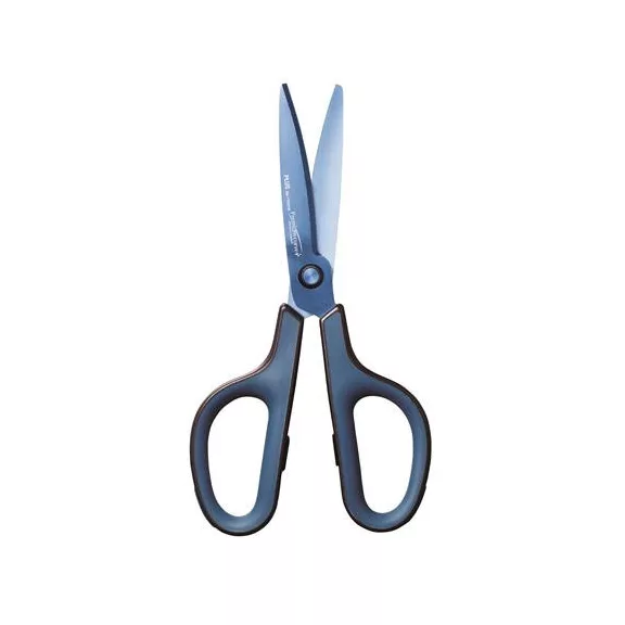 Olló, általános, 17,5 cm, PLUS "Fitcut Curve Premium", diplomatakék