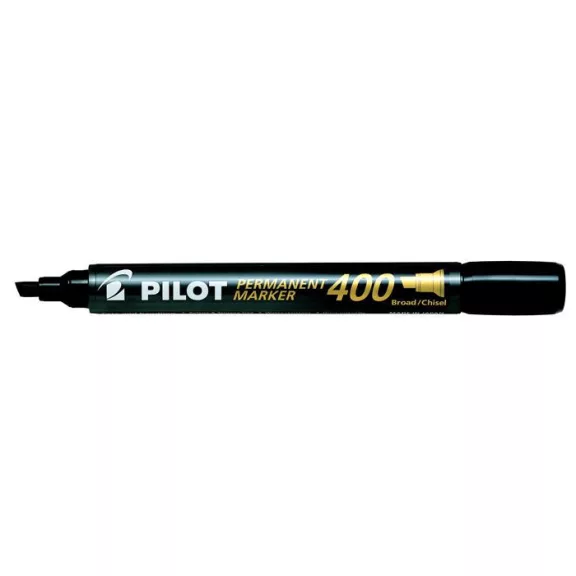 Alkoholos marker, 1,5-4 mm, vágott, PILOT "Permanent Marker 400", fekete