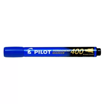   Alkoholos marker, 1,5-4 mm, vágott, PILOT "Permanent Marker 400", kék