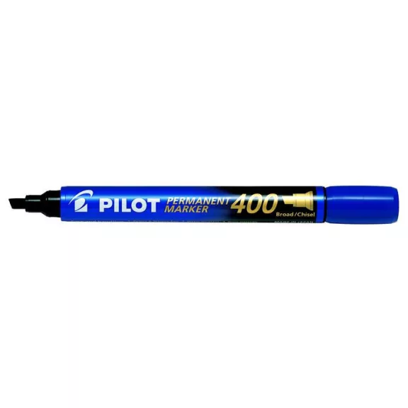 Alkoholos marker, 1,5-4 mm, vágott, PILOT "Permanent Marker 400", kék