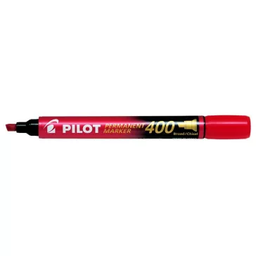   Alkoholos marker, 1,5-4 mm, vágott, PILOT "Permanent Marker 400", piros