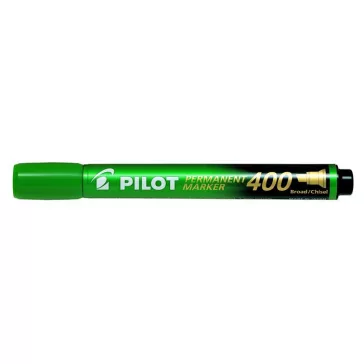   Alkoholos marker, 1,5-4 mm, vágott, PILOT "Permanent Marker 400", zöld
