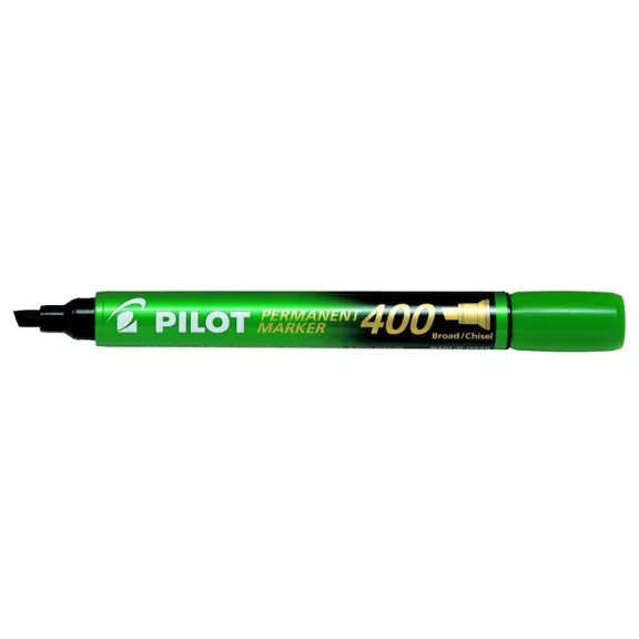 Alkoholos marker, 1,5-4 mm, vágott, PILOT "Permanent Marker 400", zöld