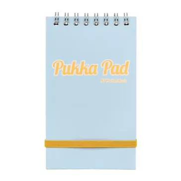   Jegyzetfüzet, spirálozott, A7, vonalas, 50 lap, PUKKA PAD "Pastel", vegyes színek