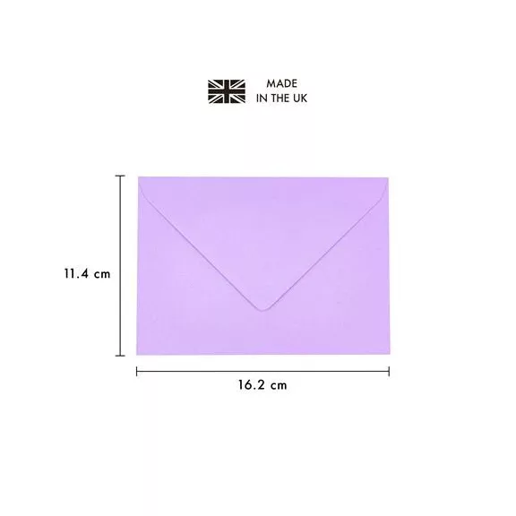 Boríték, C6, enyvezett, PUKKA PAD "Pastel", vegyes színek