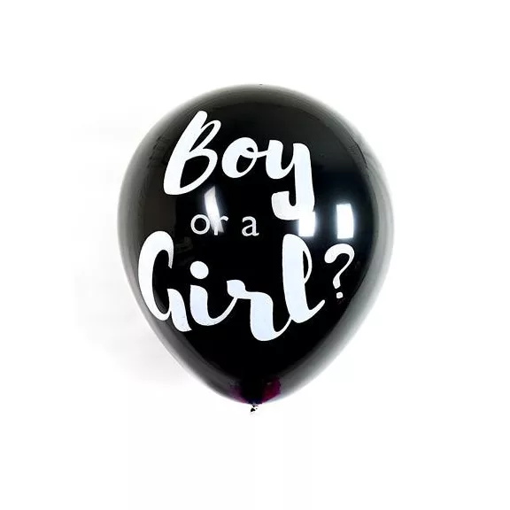 Léggömb, 91 cm, PUKKA PAD "Boy or a Girl", konfettivel