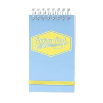   Jegyzetfüzet, spirálozott, A7, vonalas, 50 lap, PUKKA PAD "Pastel", vegyes színek