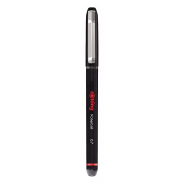   Rollertoll, 0,7 mm, kupakos, ROTRING "Rollerball", fekete