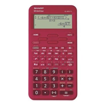   Számológép, tudományos, 420 funkció, SHARP "EL-W531TL", meggypiros