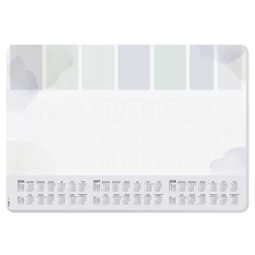  Könyökalátét, 595x410 mm, 3 éves és heti tervezővel, SIGEL "Pastel"
