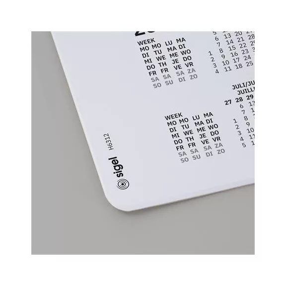 Könyökalátét, 595x410 mm, 3 éves és heti tervezővel, SIGEL "Pastel"