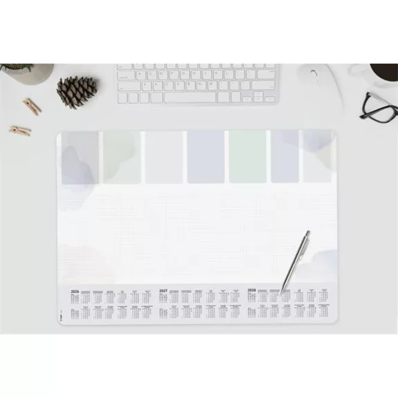 Könyökalátét, 595x410 mm, 3 éves és heti tervezővel, SIGEL "Pastel"