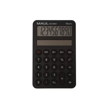   Számológép, asztali, 10 számjegy, MAUL "Eco MD 1", fekete