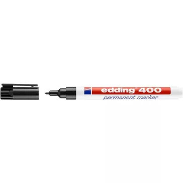 Alkoholos marker, 1 mm, EDDING "400", fekete