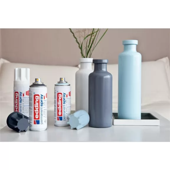 Akrilfesték spray, 200 ml, EDDING "5200", matt ezüst