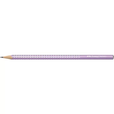   Grafitceruza, B, háromszögletű, FABER-CASTELL "Sparkle", metál lila